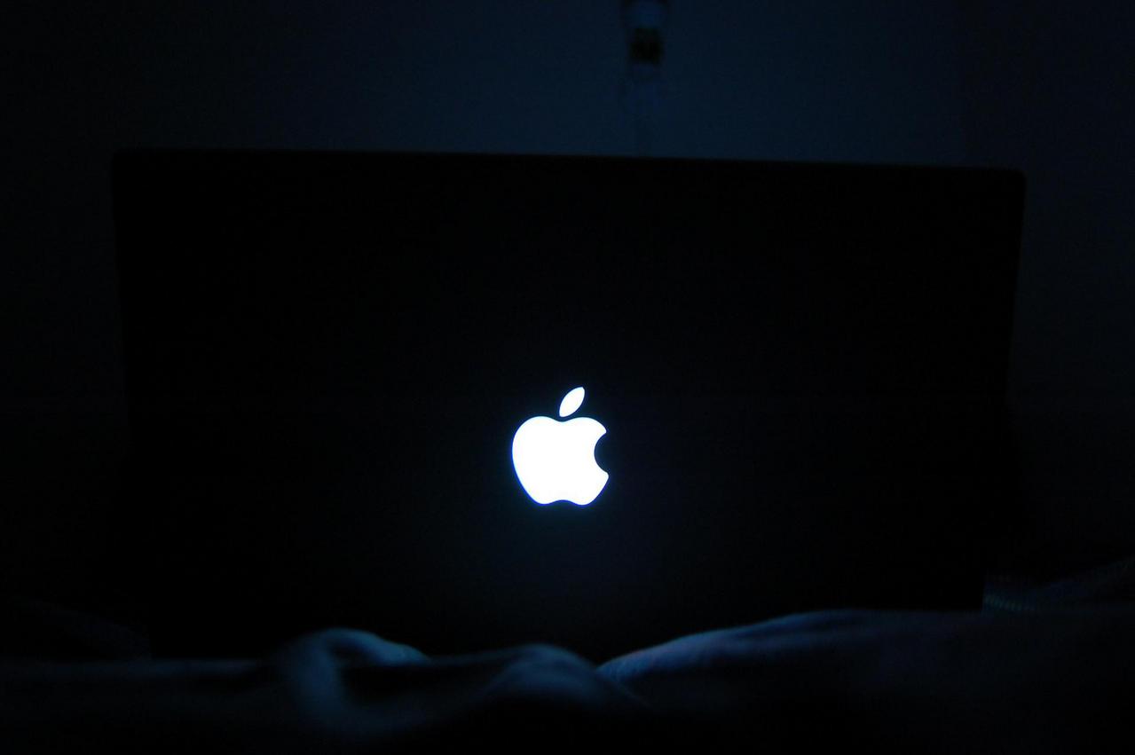 Glowing Apple Logo.