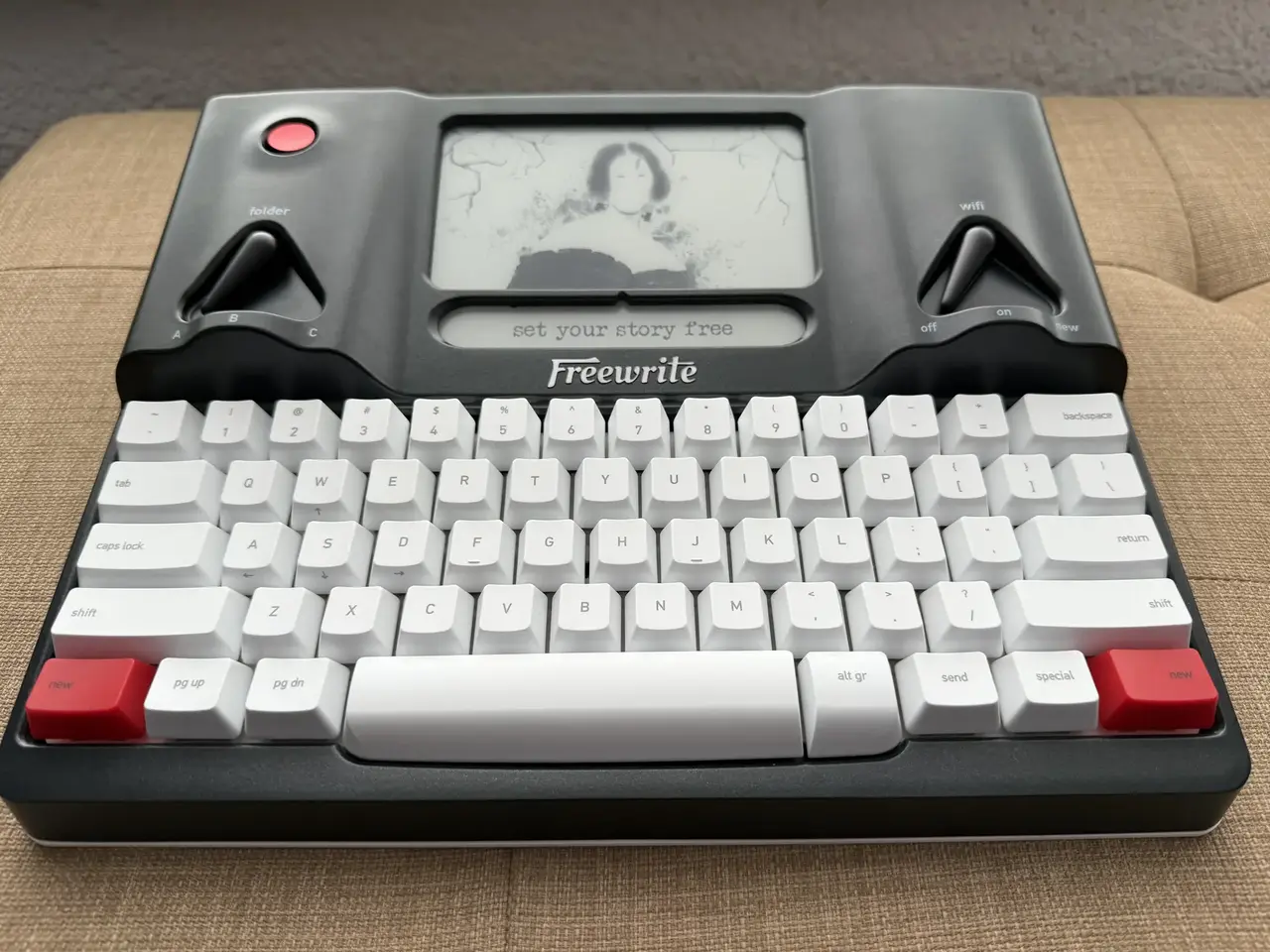 Astrohaus Freewrite Smart Typewriter.